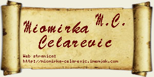 Miomirka Čelarević vizit kartica
